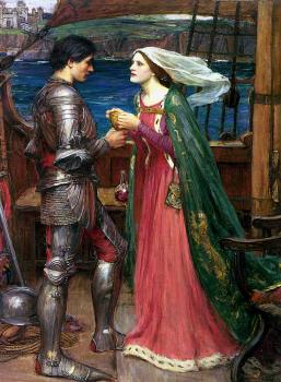 約翰 威廉姆 沃特豪斯 Tristan and Isolde with the Potion